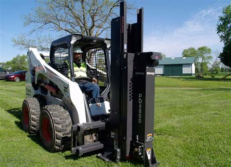 post pounder attachment for bobcat